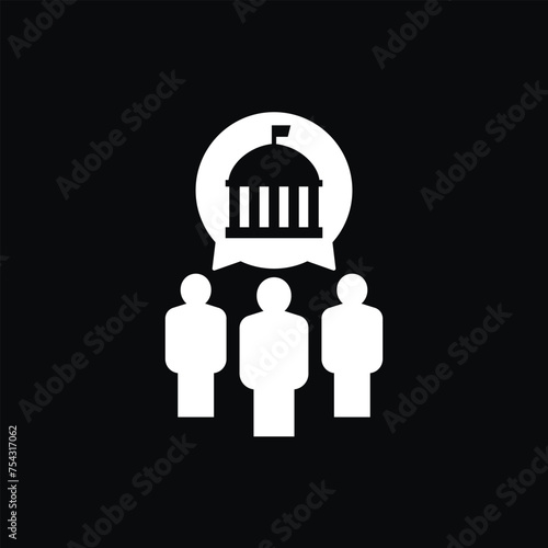 government workers and public service icon