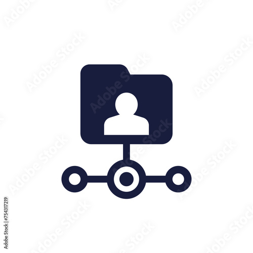 user directory icon with folder