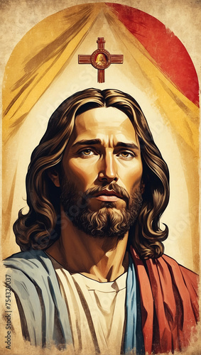 Portrait of Jesus Christ. Divine Mercy