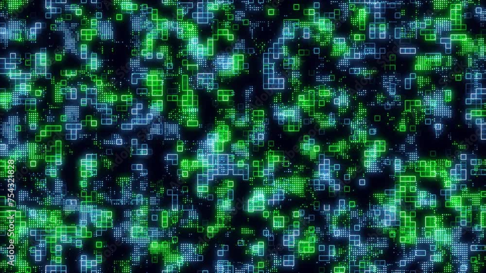Abstract Colorful Digital Pixel Background Loop Abstract Colorful Digital Pixel Background Loop