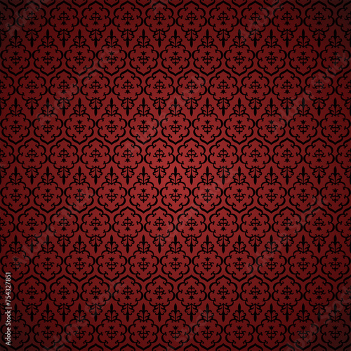 Seamless Ornamental Floral Pattern Background