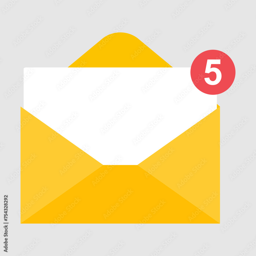 Email business icon, flat web client message sign, mail app vector illustration Email business icon, flat web client message sign, mail app vector illustration