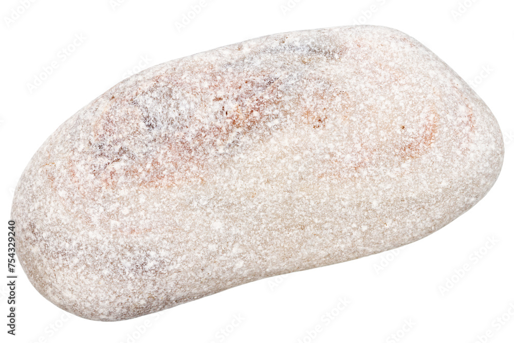 Top view of single gray pebble Top view of single gray pebble