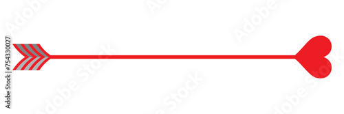 Cupid's arrow vector set. vector illustration,