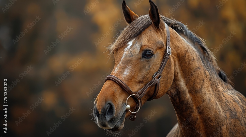 Obraz premium horse in the stable