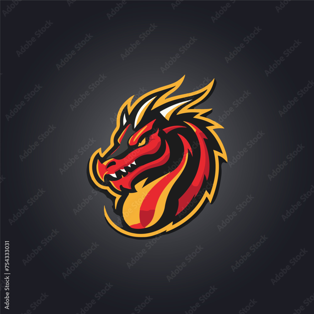 Logo dragon icon illustration Logo dragon icon illustration