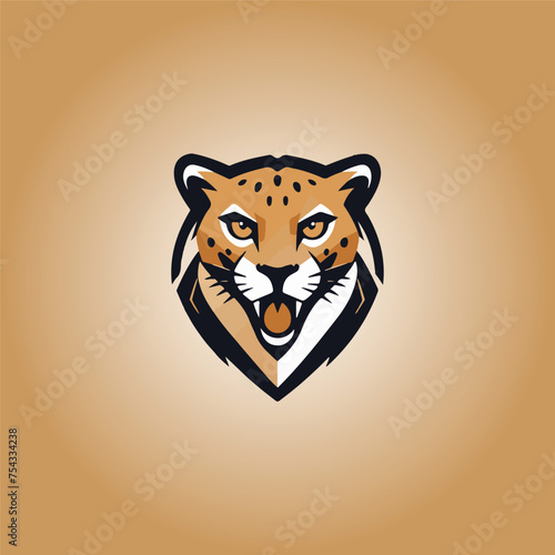 Logo hyena cyberpunk design icon