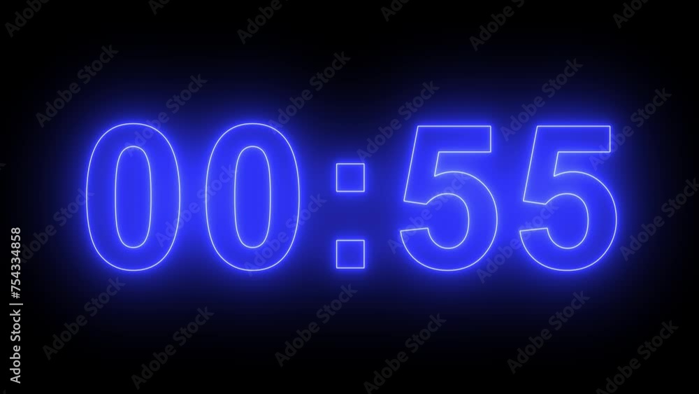 Blue and green Neon Light 60 Seconds Countdown on black background. Running dynamic light. Timer from 60 to 0 seconds. 1 minute countdown. 30 or 10 seconds Blue and green Neon Light 60 Seconds Countdown on black background. Running dynamic light. Timer from 60 to 0 seconds. 1 minute countdown. 30 or 10 seconds