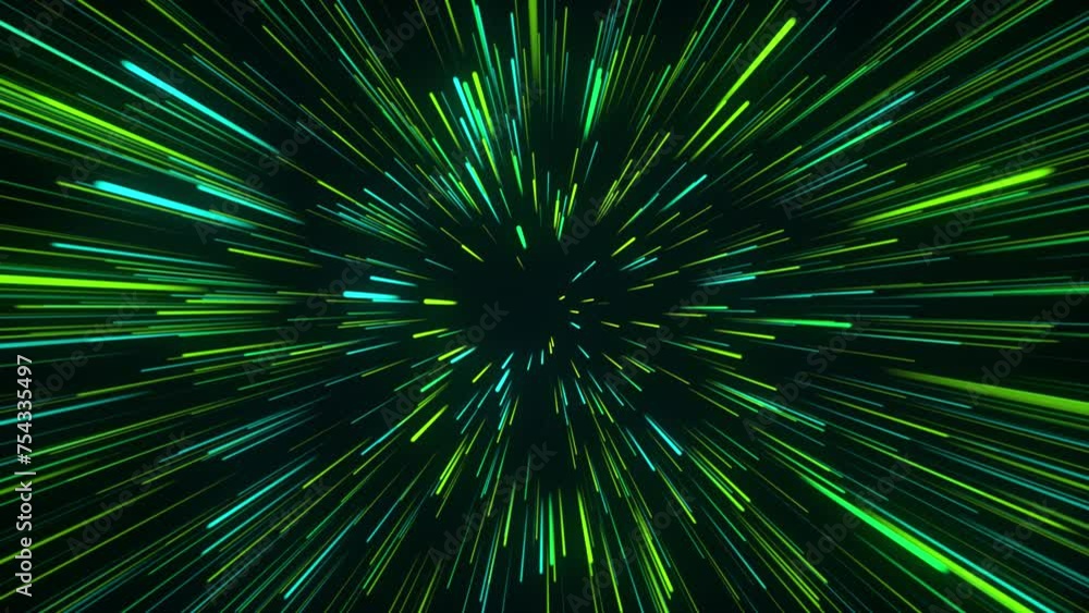 Particle lighting rainbow color neon zoom in animation. Lighting background 4k video. Particle lighting rainbow color neon zoom in animation. Lighting background 4k video.