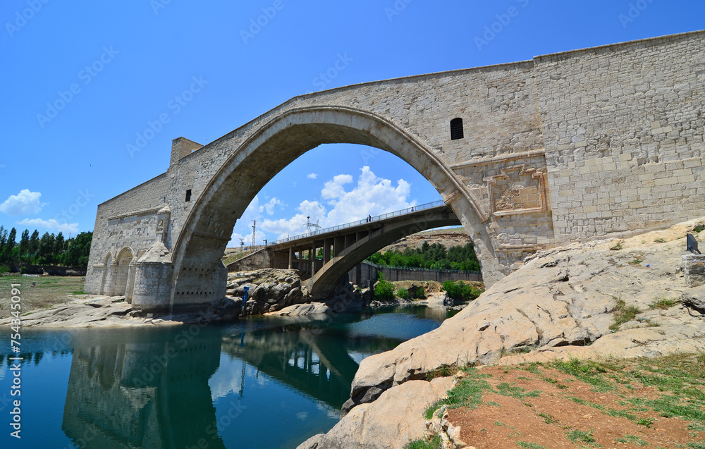 Located in Diyarbakir, Turkey, the Malabadi Bridge was built in 1147.