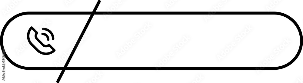 Lower third call us now icon template for social media promo Lower third call us now icon template for social media promo