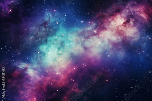 nebula and galaxy in outer space  abstract cosmos background