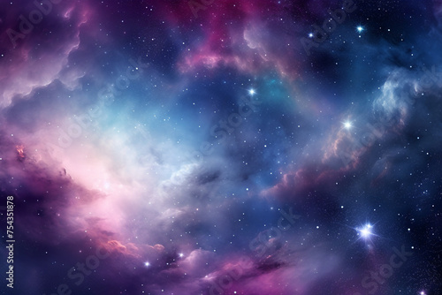 nebula and galaxy in outer space  abstract cosmos background