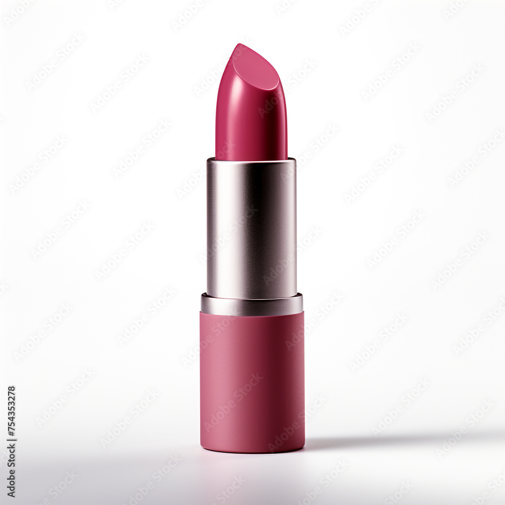 lipstick on a white background, side view сreated with Generative Ai lipstick on a white background, side view сreated with Generative Ai
