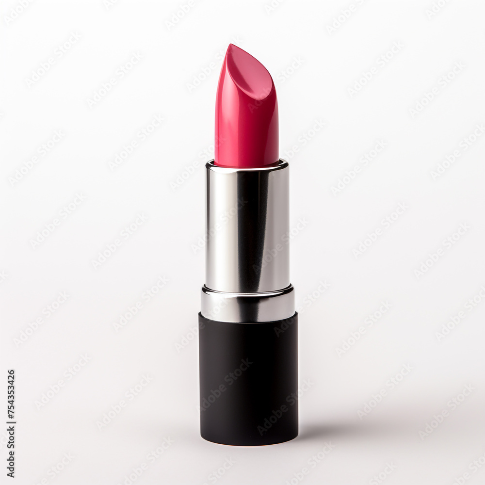 lipstick on a white background, side view сreated with Generative Ai lipstick on a white background, side view сreated with Generative Ai