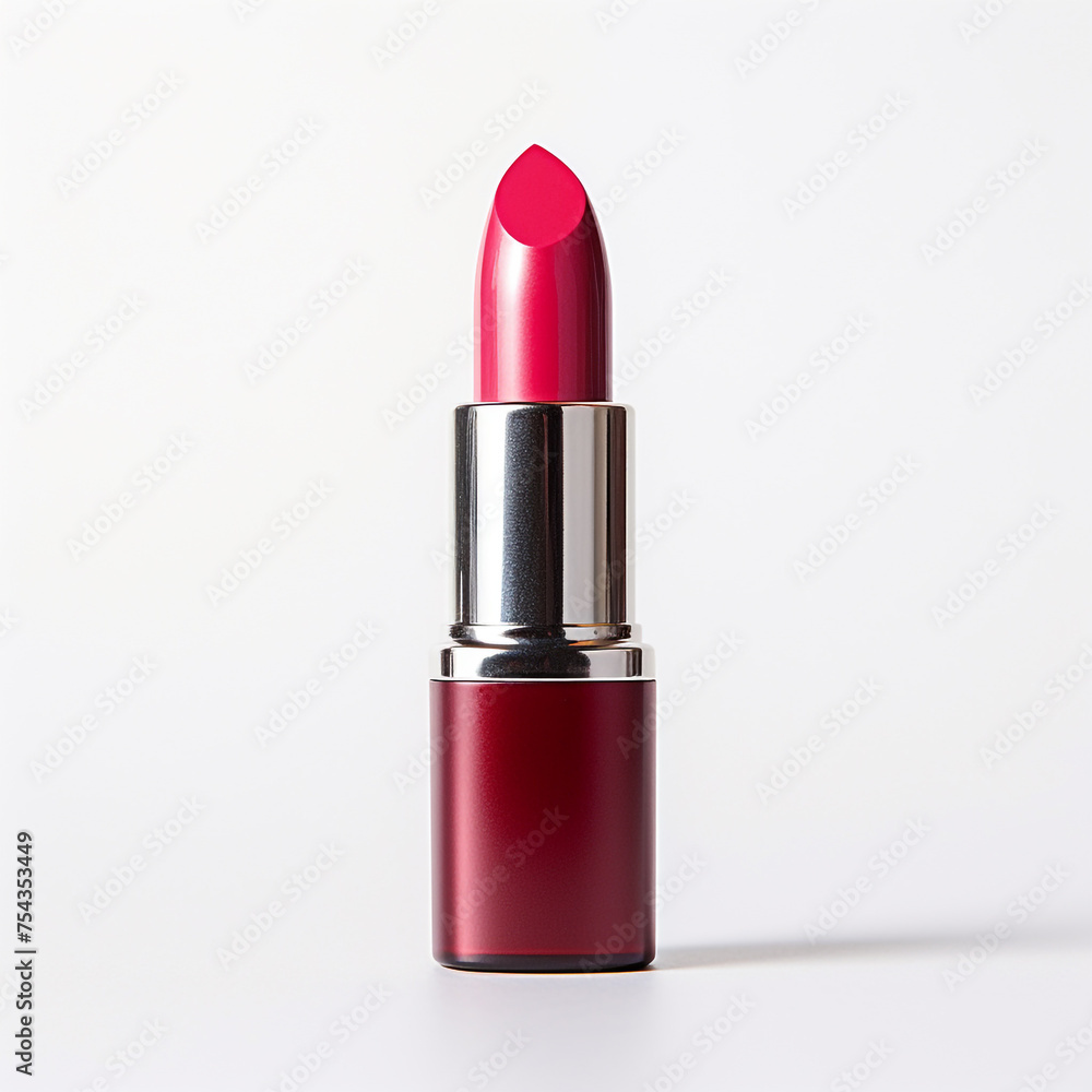 lipstick on a white background, side view сreated with Generative Ai lipstick on a white background, side view сreated with Generative Ai