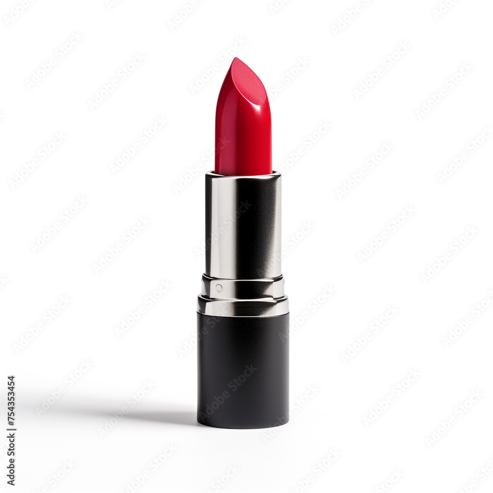 lipstick on a white background, side view сreated with Generative Ai lipstick on a white background, side view сreated with Generative Ai