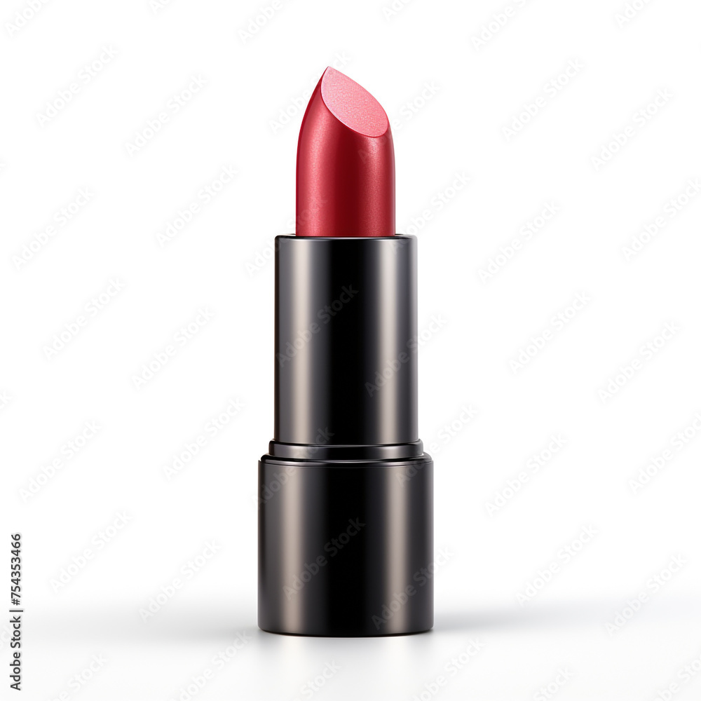 lipstick on a white background, side view сreated with Generative Ai lipstick on a white background, side view сreated with Generative Ai
