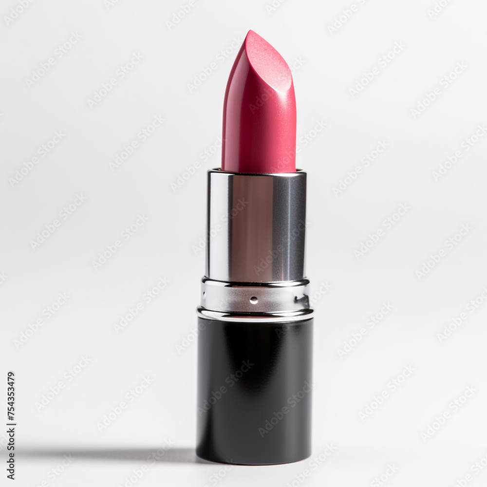 lipstick on a white background, side view сreated with Generative Ai lipstick on a white background, side view сreated with Generative Ai