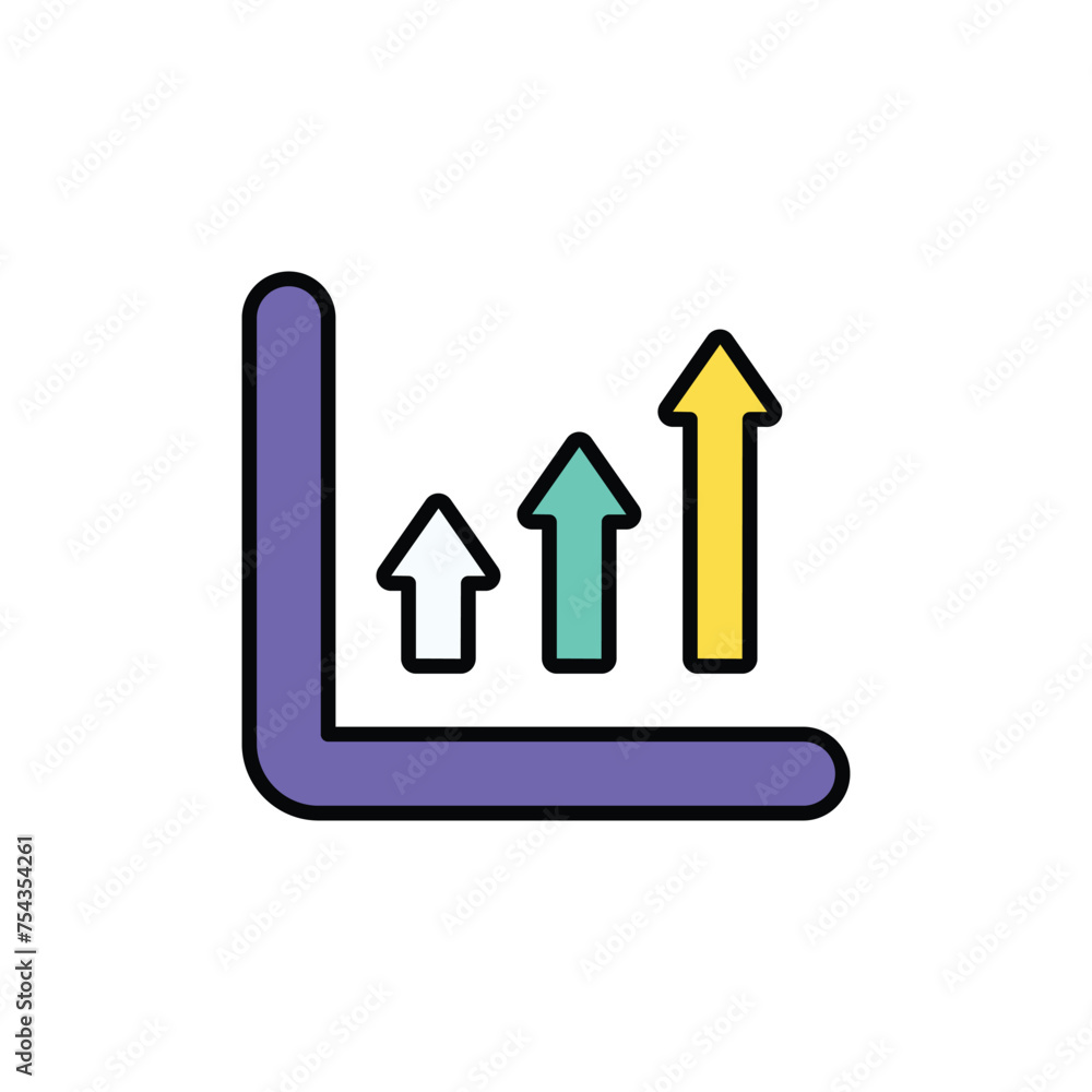 Stats icon design with white background stock illustration Stats icon design with white background stock illustration