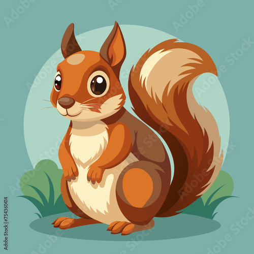 squirrel pet vector illustration draw cartoon pretty
cute