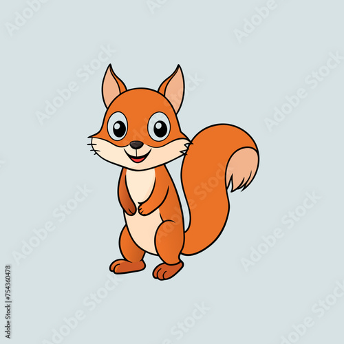 squirrel pet vector illustration draw cartoon pretty
cute