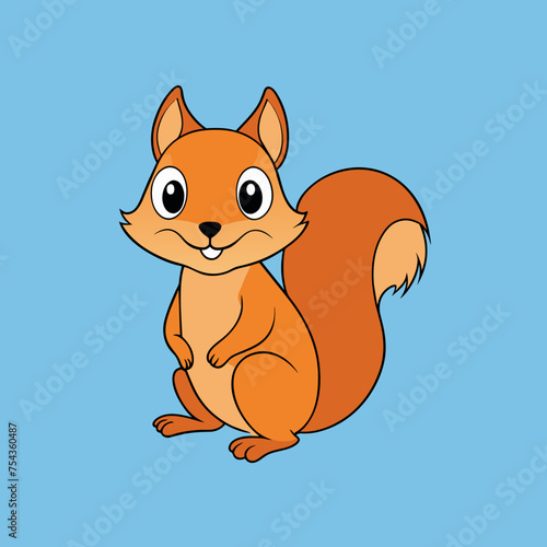 squirrel pet vector illustration draw cartoon pretty
cute