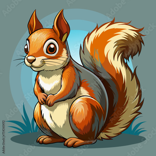 squirrel pet vector illustration draw cartoon pretty
cute