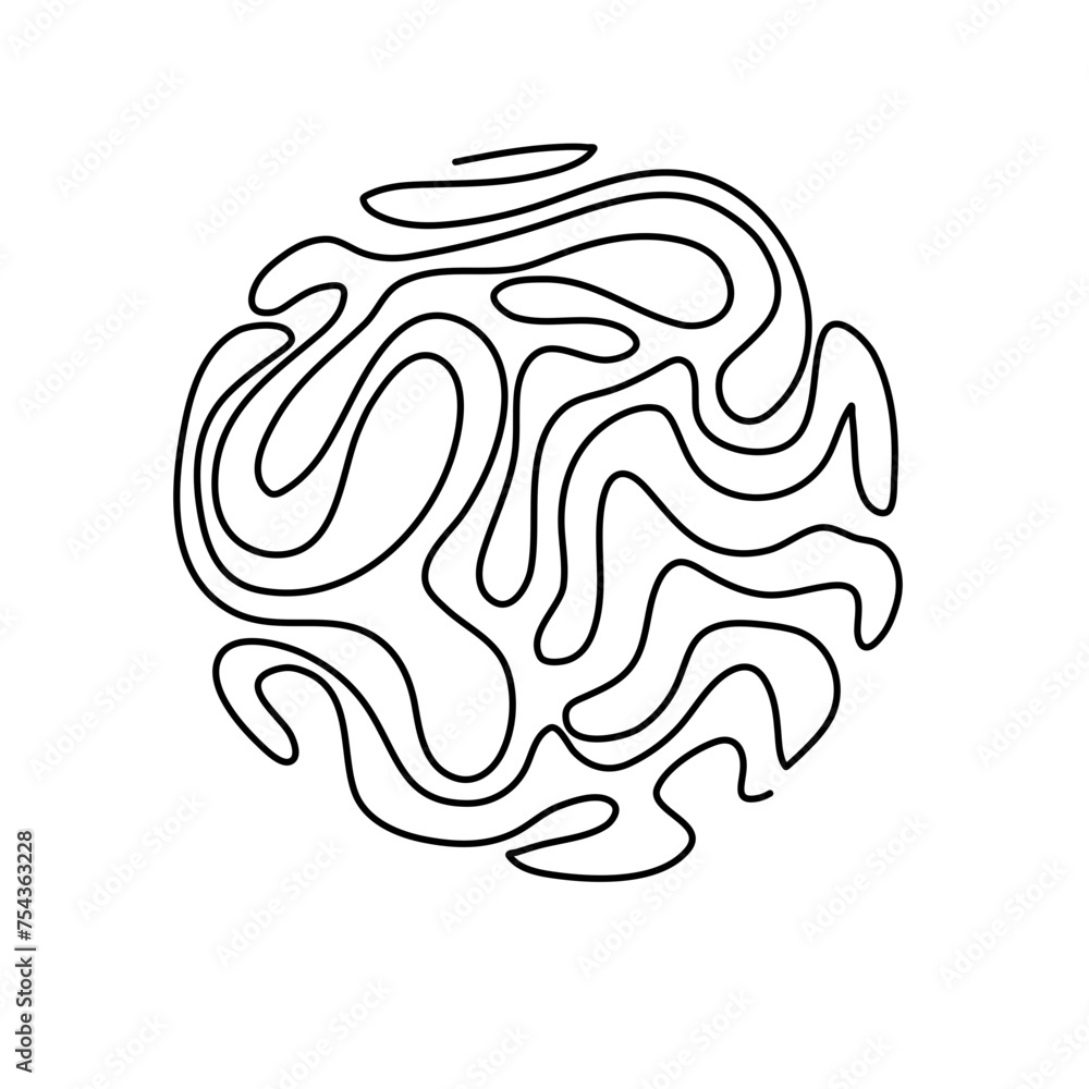 Fototapeta premium Hand Drawn Circle Pattern