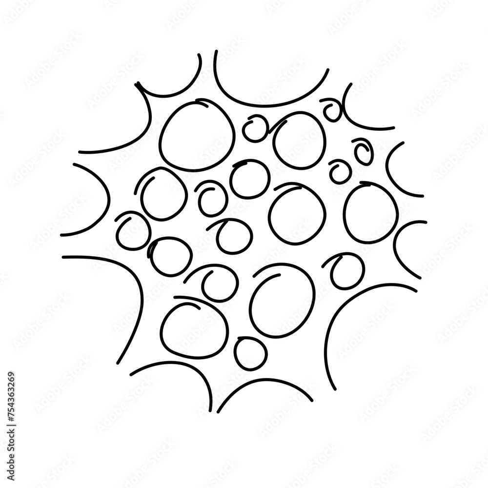 Obraz premium Hand Drawn Circle Pattern