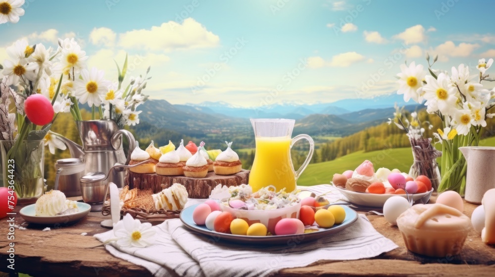 Easter Breakfast Amidst Nature's Beauty