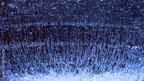 This is an image of frozen structured water