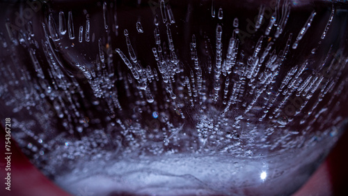 This is an image of frozen structured water