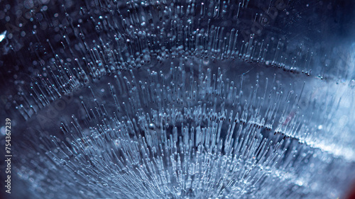 This is images of frozen structured water.
