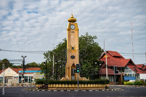 THAILAND UBON RATCHATHANI CITY CLOCK TOWER photo