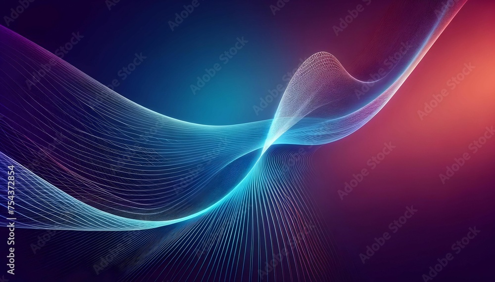 Waves are made up of rotating particles. abstract graphics science and technology sense background	