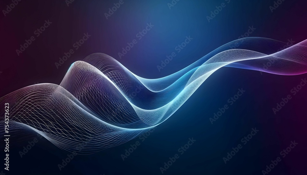 Waves are made up of rotating particles. abstract graphics science and technology sense background Waves are made up of rotating particles. abstract graphics science and technology sense background