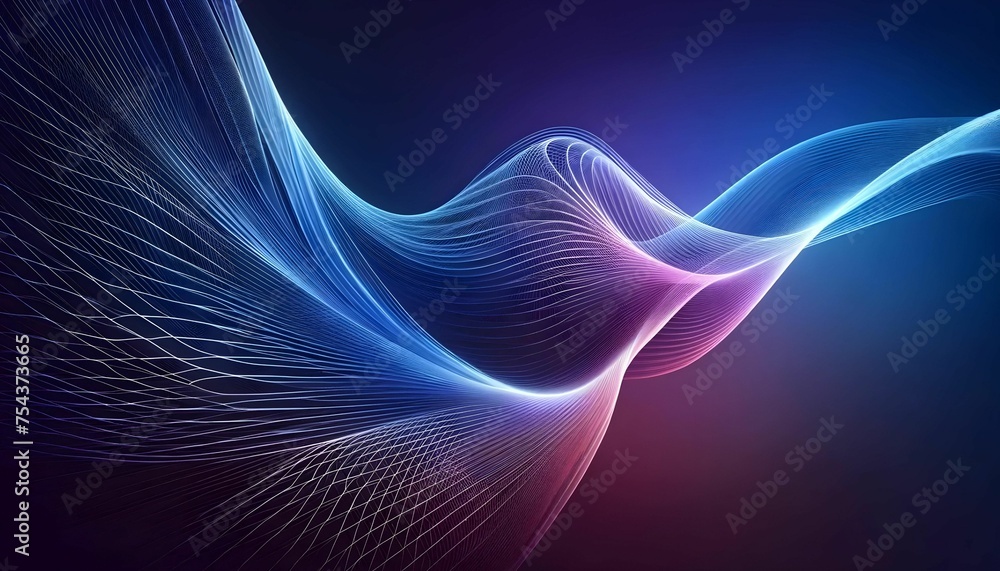 Waves are made up of rotating particles. abstract graphics science and technology sense background Waves are made up of rotating particles. abstract graphics science and technology sense background