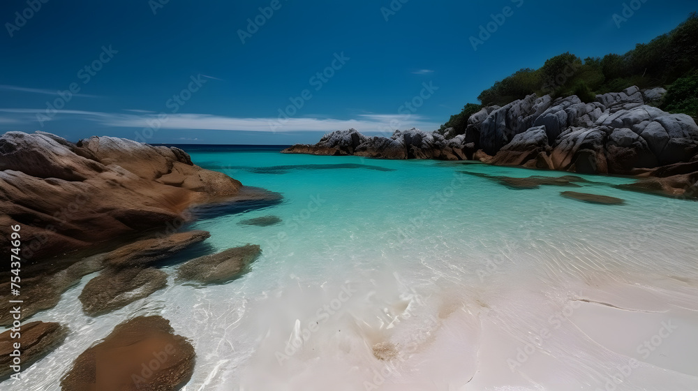 Fototapeta premium the pristine white and clear water