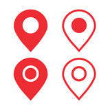 Location icon, map pins,GPS navigation.