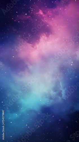 a blue and purple universe wallpaper with stars, in the style of light pink and dark cyan сreated with Generative Ai