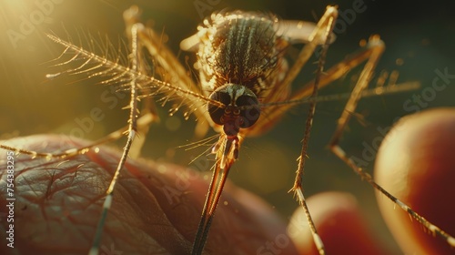 A public health campaign using genetically modified mosquitoes to eradicate malaria