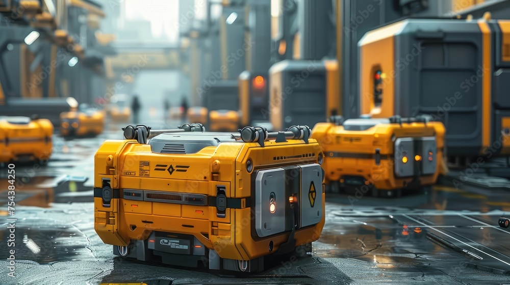 High tech disaster relief equipment with AI coordination and logistics High tech disaster relief equipment with AI coordination and logistics