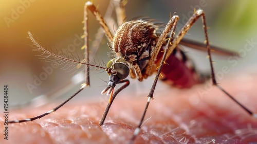 A public health campaign using genetically modified mosquitoes to eradicate malaria
