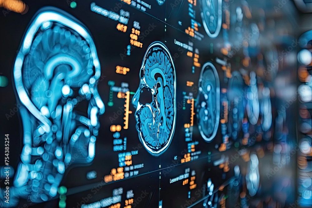 Obraz premium An artificial intelligence system for interpreting medical imaging, increasing diagnostic accuracy and speed