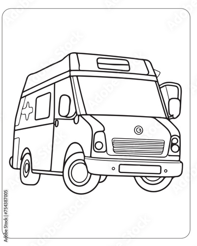 Transport coloring pages for kids, Vehicle coloring book, Vehicle illustration