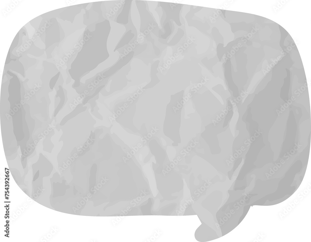 old paper speech bubble