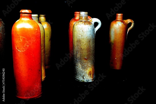 Medieval ceramic containers for mineral water