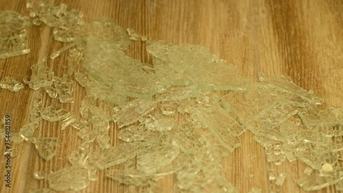 cleaning up broken glass. Cleaning company at home