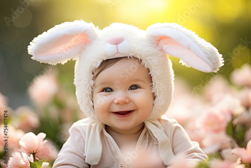 Portrait of a Cute Young Ba...